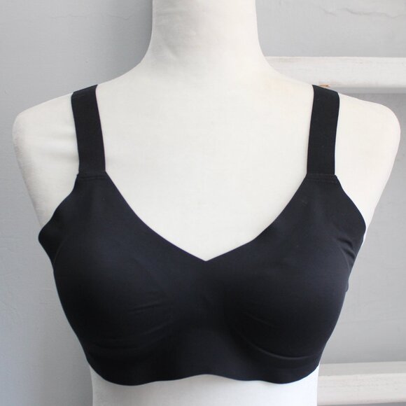 Knix Other - KNIX Women's Padded V-Neck Evolution Bra Wide Strap in Black SIze 3